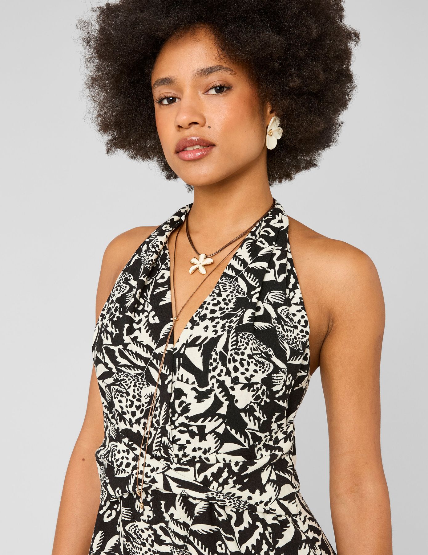 Combinaison imprim&eacute;e en lyocell