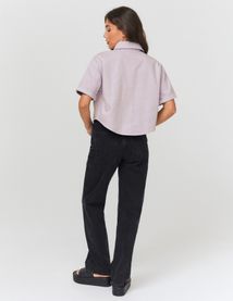 Veste en jean manches courtes