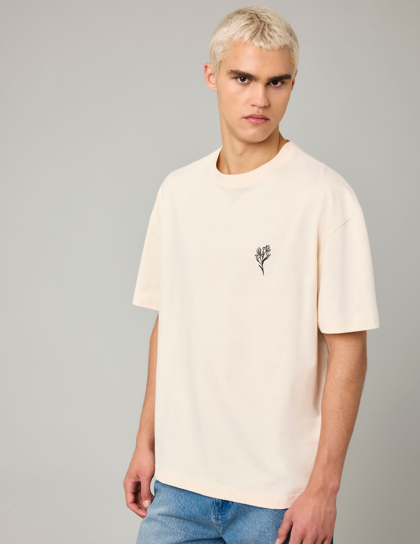 T-shirt patch dos imprimé