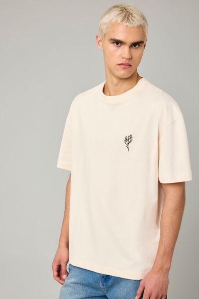 T-shirt patch dos imprimé