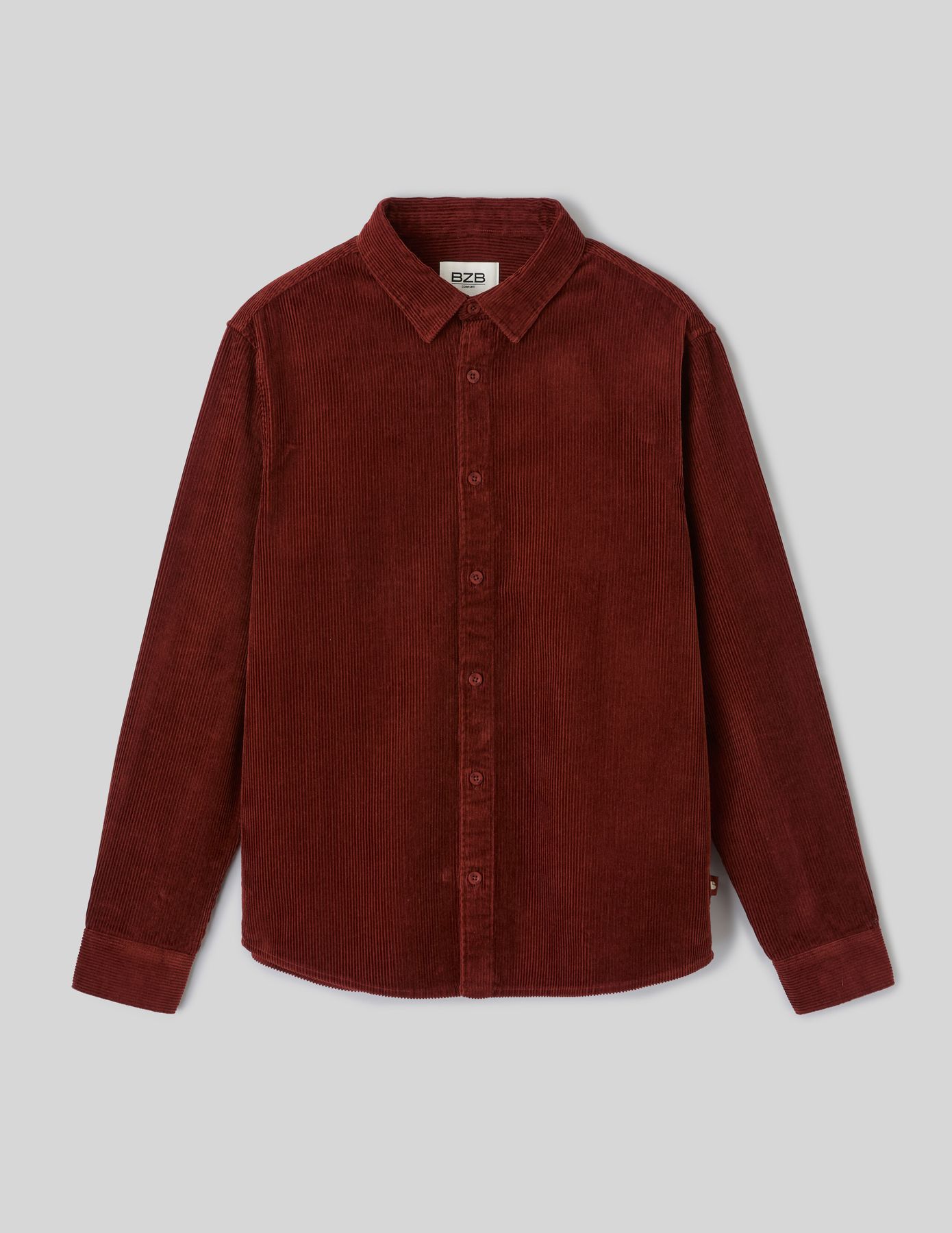 Chemise en velours c&ocirc;tel&eacute;