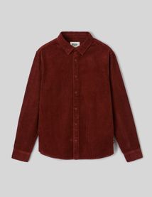 Chemise en velours c&ocirc;tel&eacute;