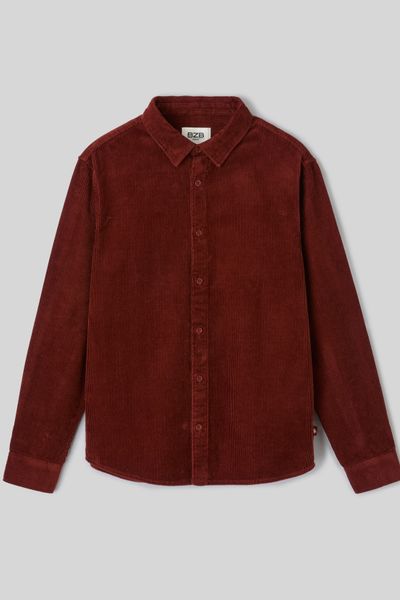 Chemise en velours c&ocirc;tel&eacute;
