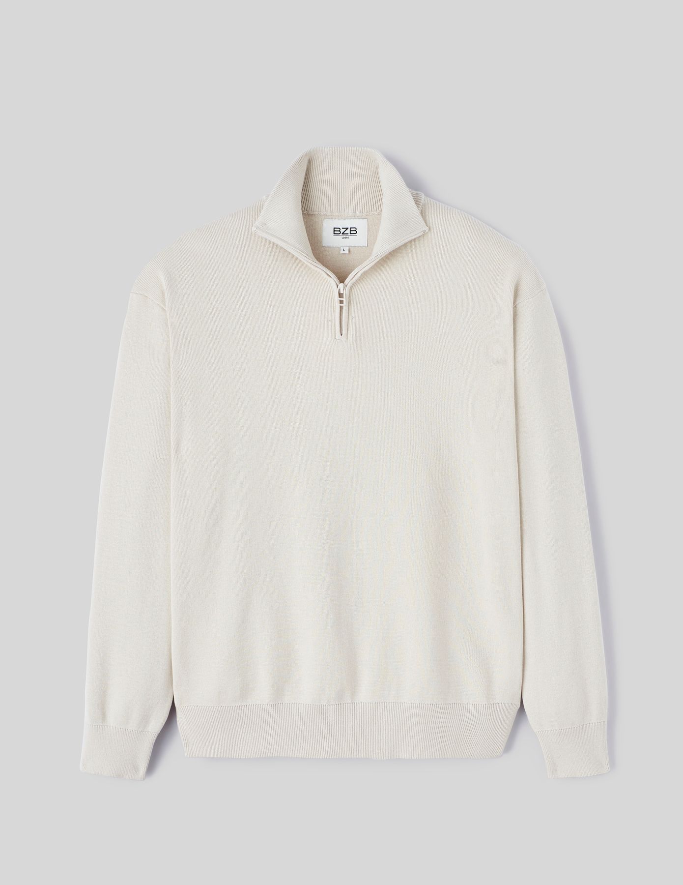 Pull col montant zippé