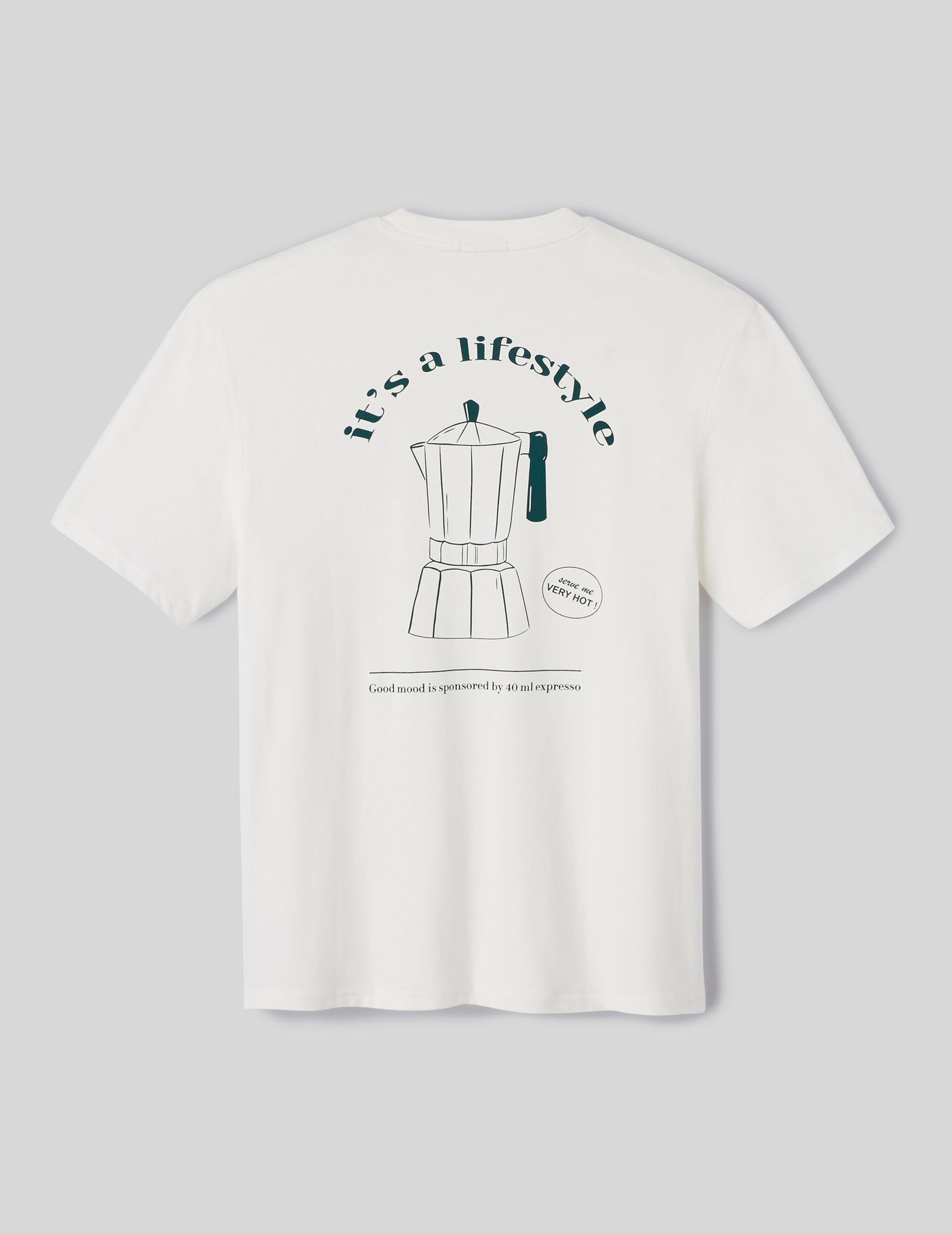 T-shirt imprim&eacute; devant dos