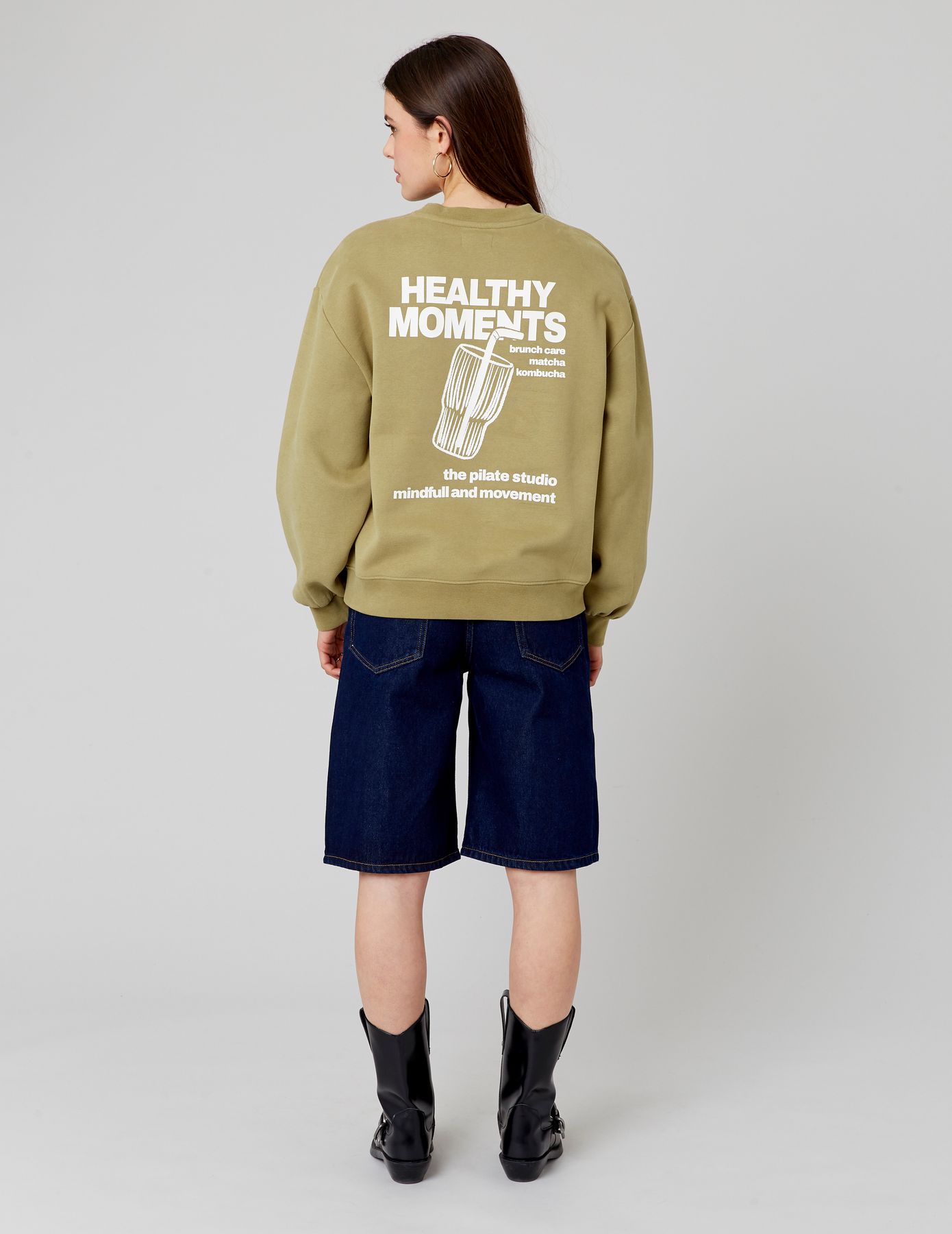 Sweat col rond imprimé