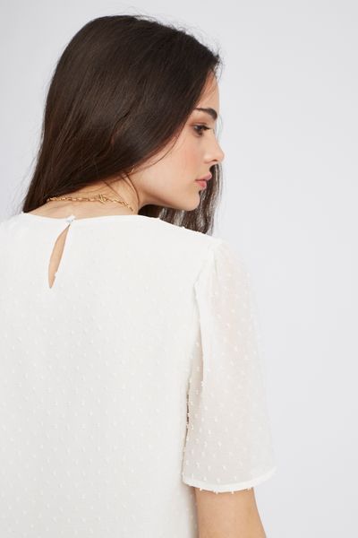 Blouse en plumetis