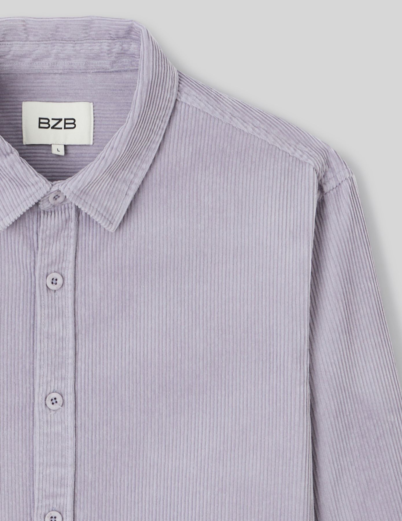 Chemise droite en velours