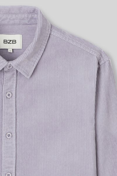 Chemise droite en velours