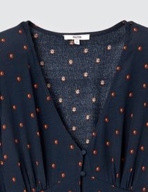 Robe longue imprimée