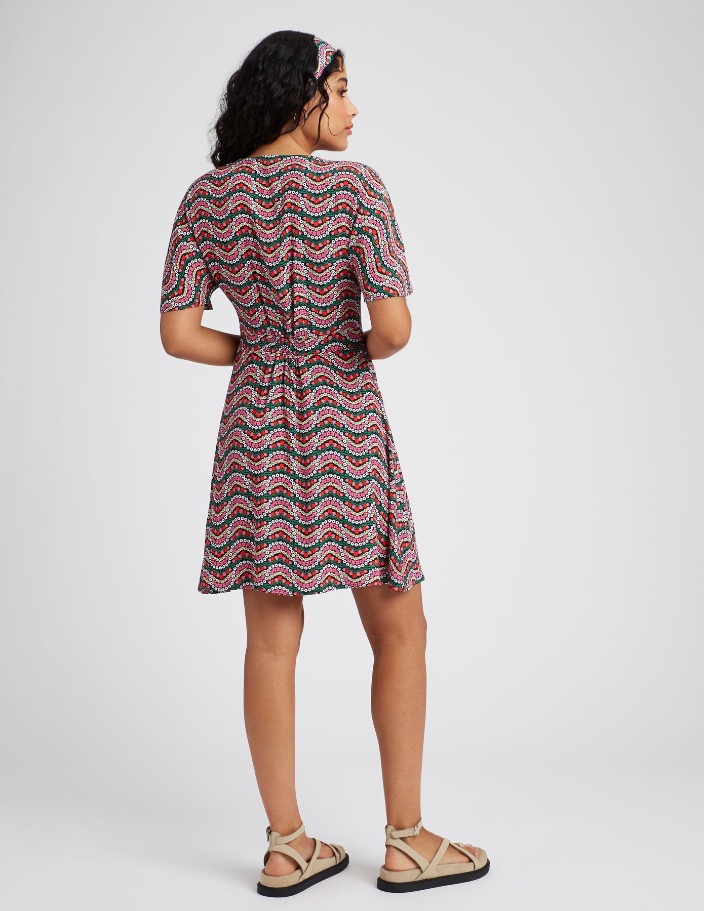 Robe courte imprimée