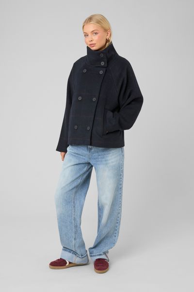 Manteau &agrave; carreaux
