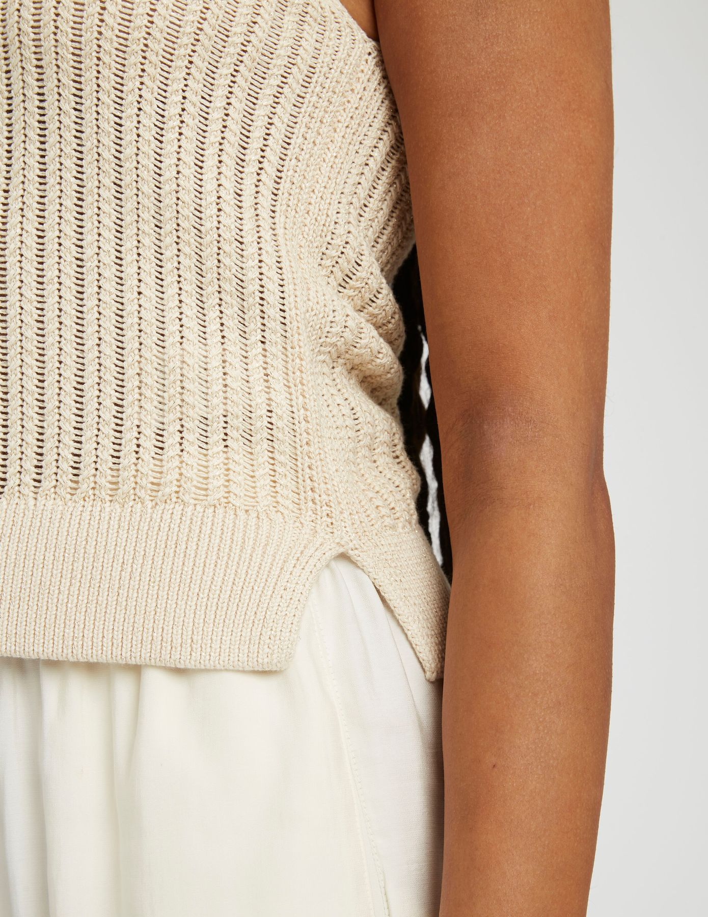 Débardeur en crochet pailleté