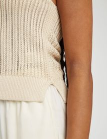 Débardeur en crochet pailleté