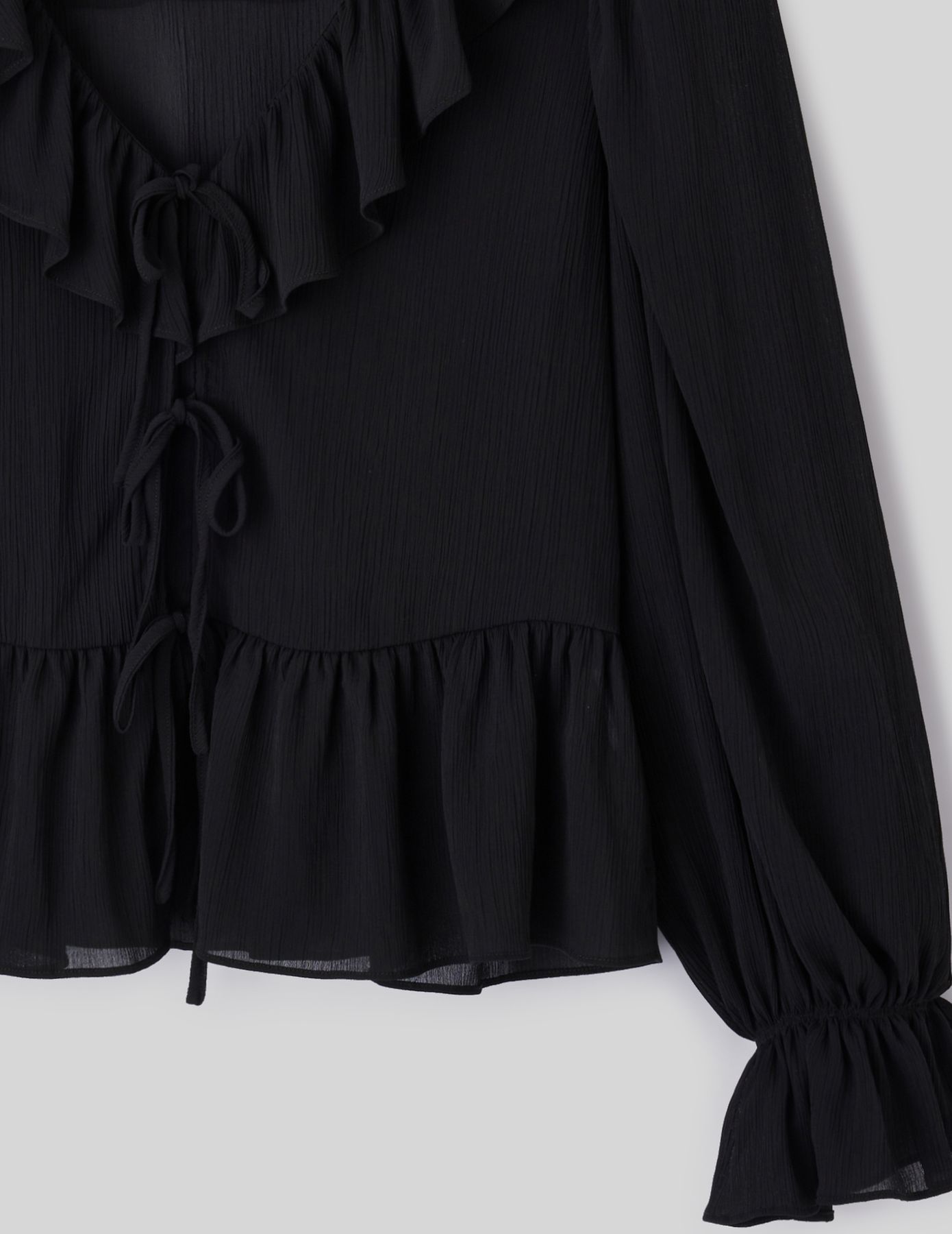 Blouse &agrave; volants