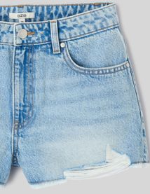 Short en Denim Raw cut