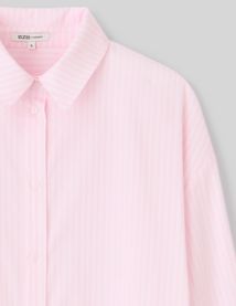 Chemise en popeline rayée