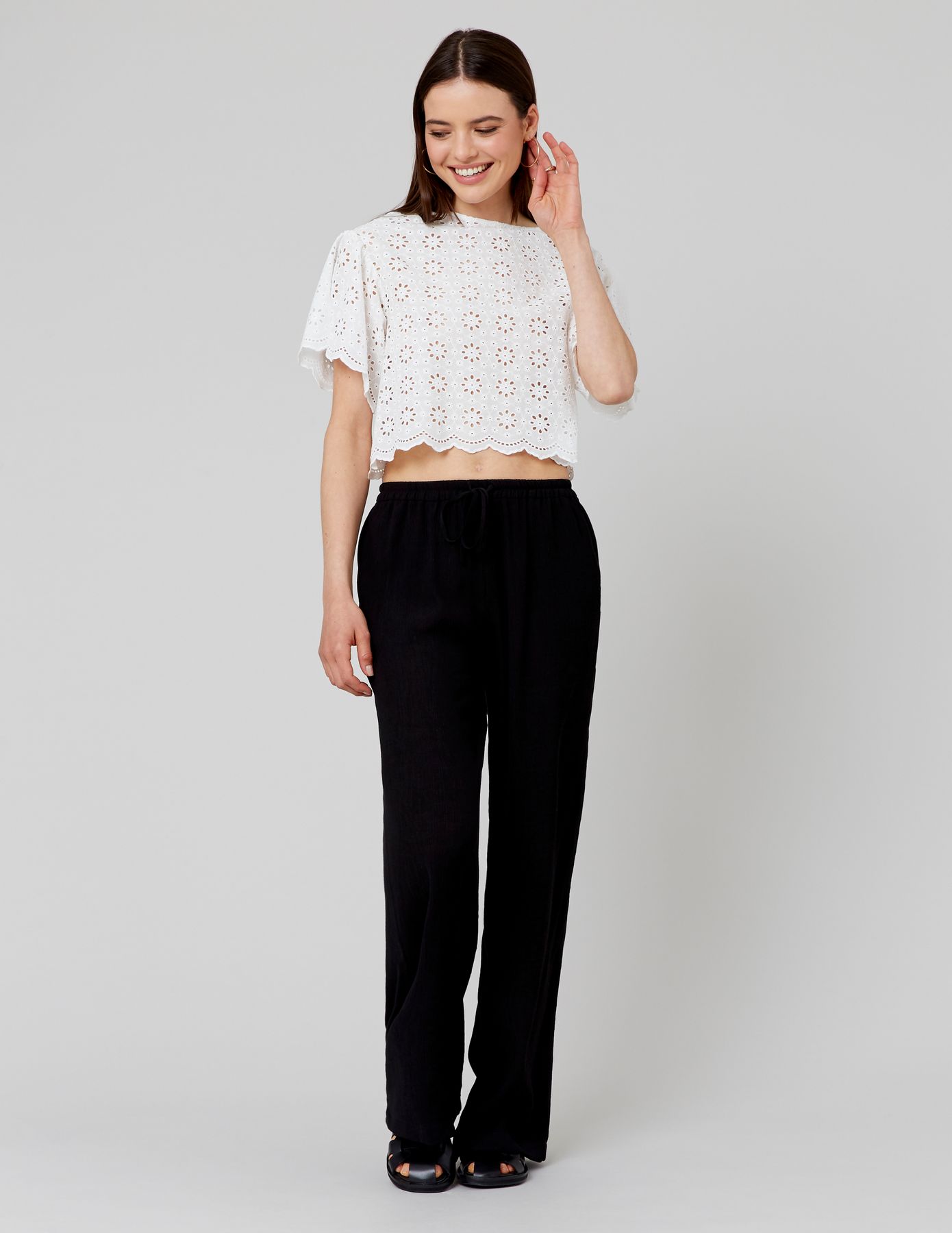 Blouse en broderie anglaise