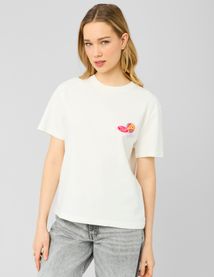 T-shirt imprim&eacute; devant/dos