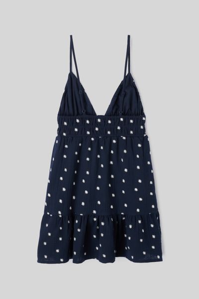 Robe courte &agrave; broderies