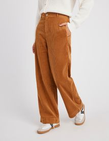 Pantalon velours wide leg
