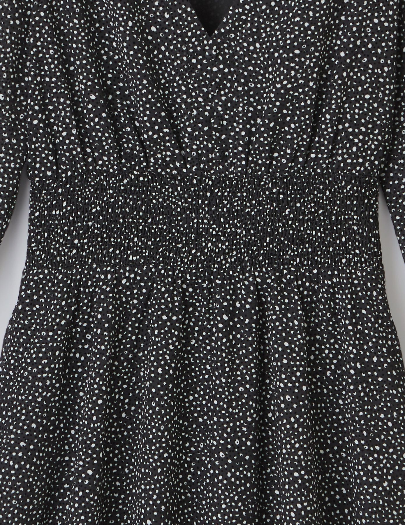 Robe courte à pois