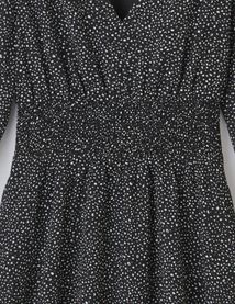 Robe courte à pois