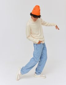 Pull col roulé