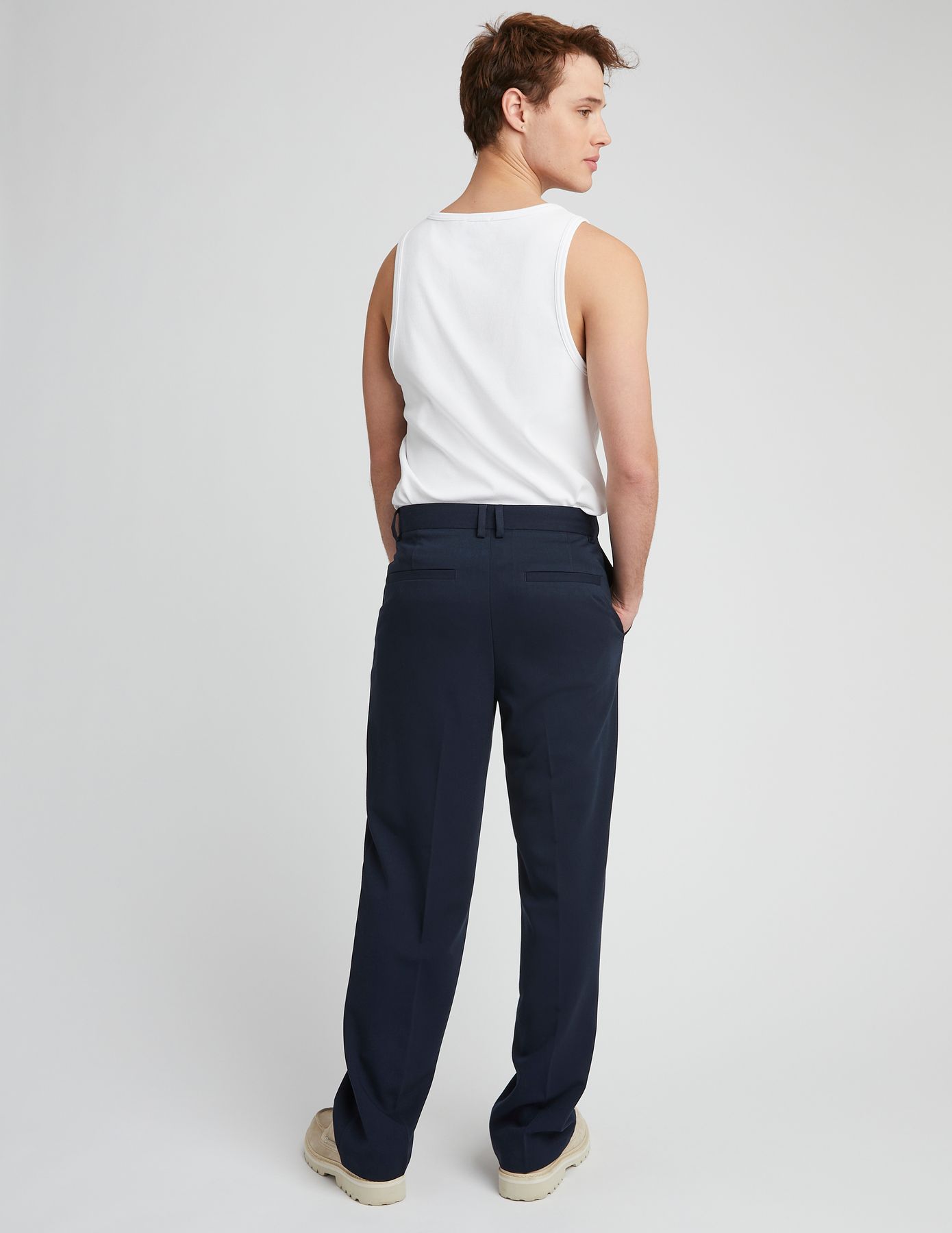 Pantalon de ville fluide loose