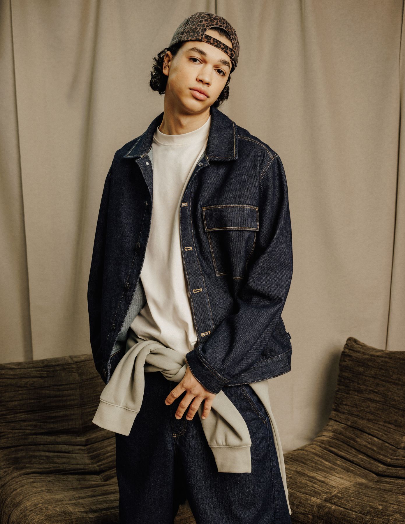 Veste trucker en jean