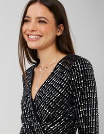 Combinaison short paillettes