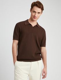 Polo maille ajourée