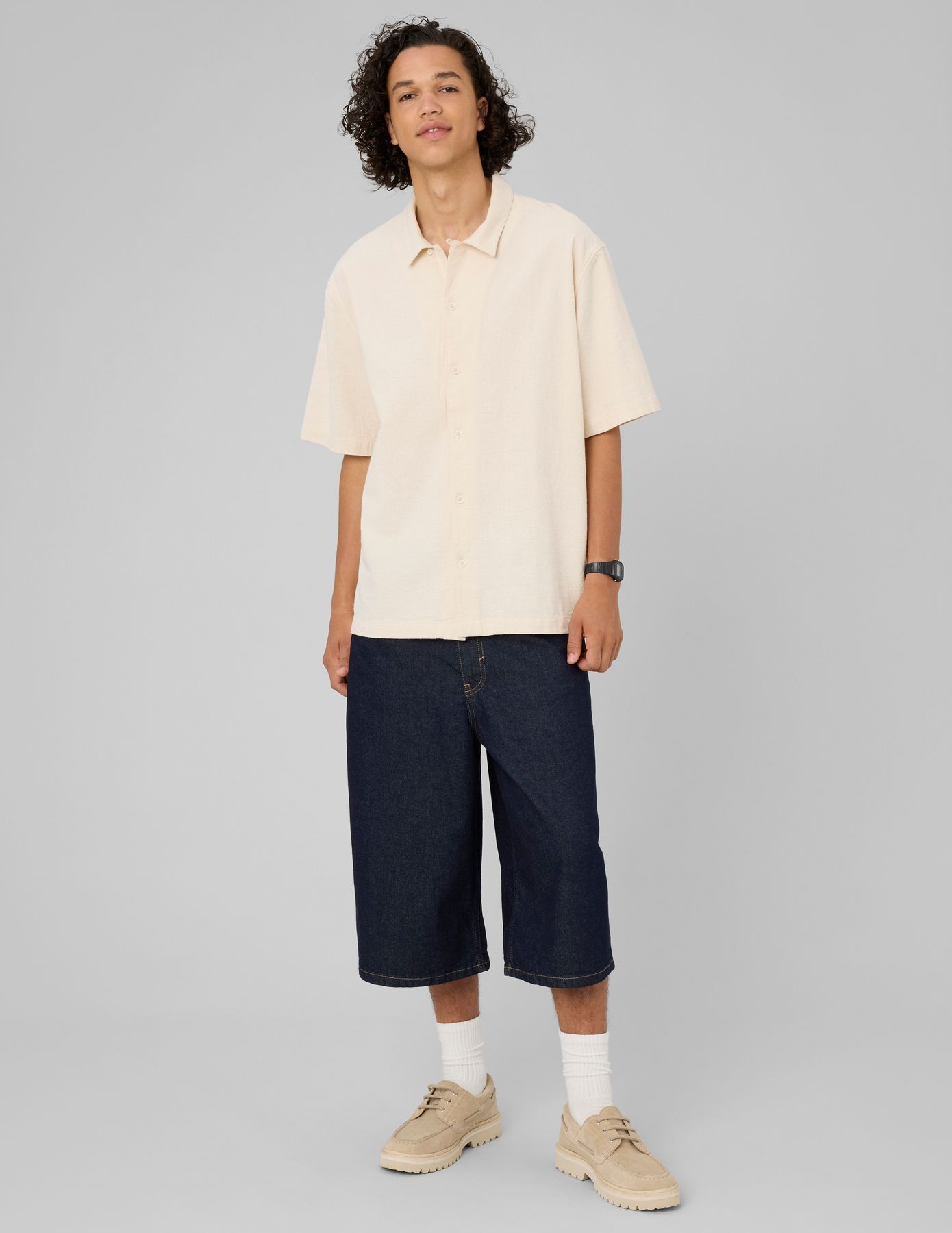 Chemise manches courtes avec patchs