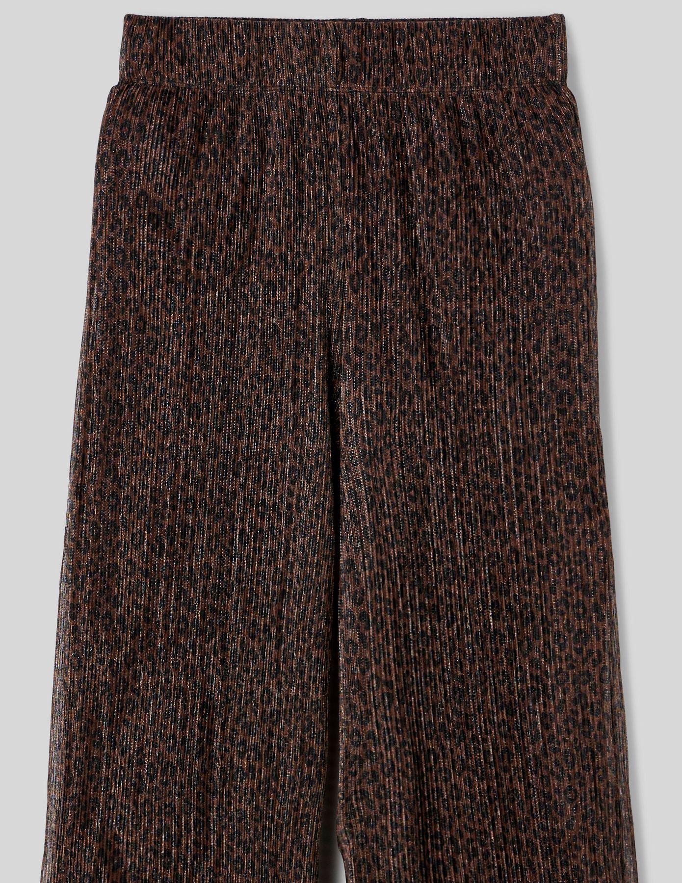 Pantalon plissé brillant