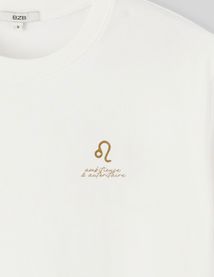 T-shirt imprimé signe astro lion