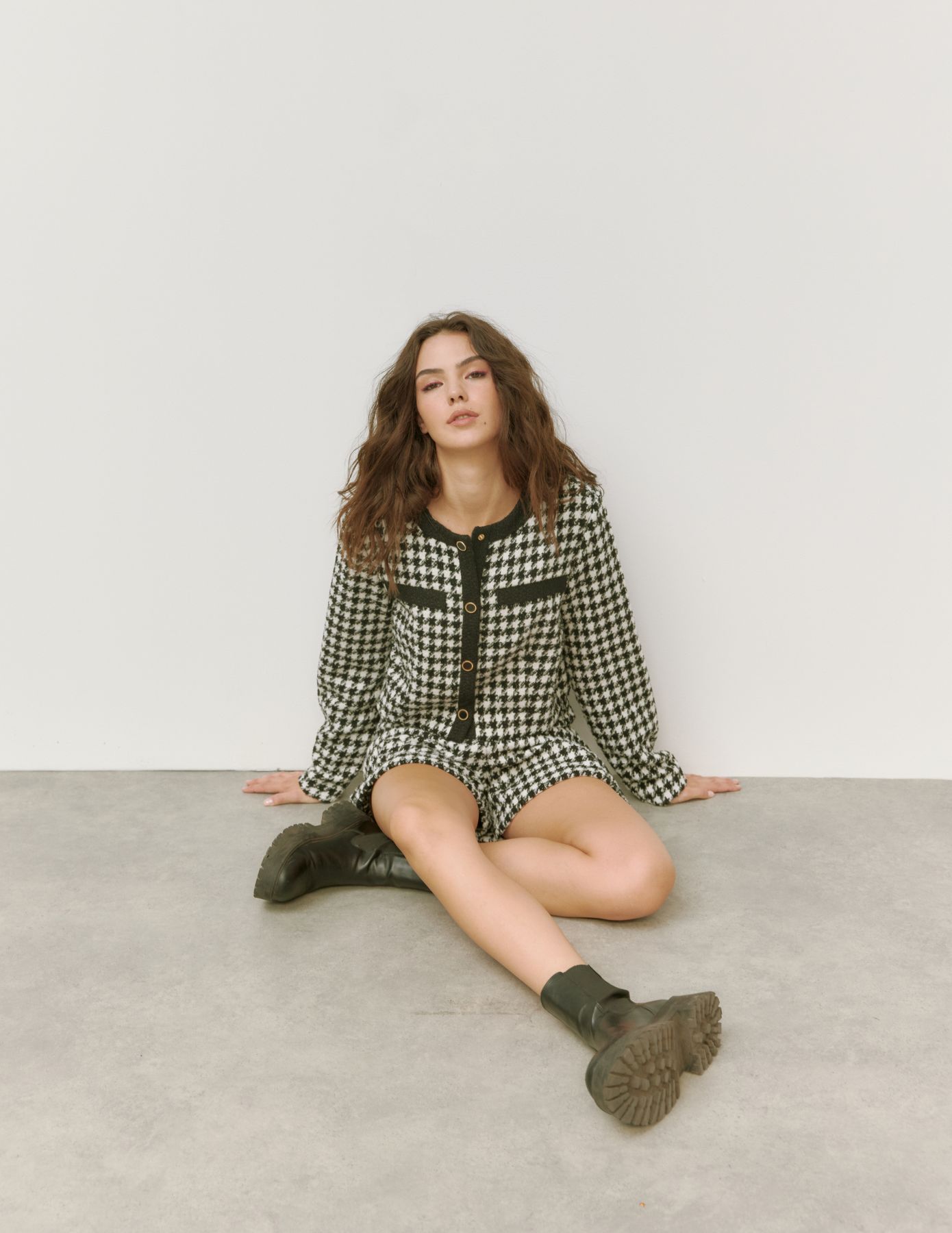 Short en tweed