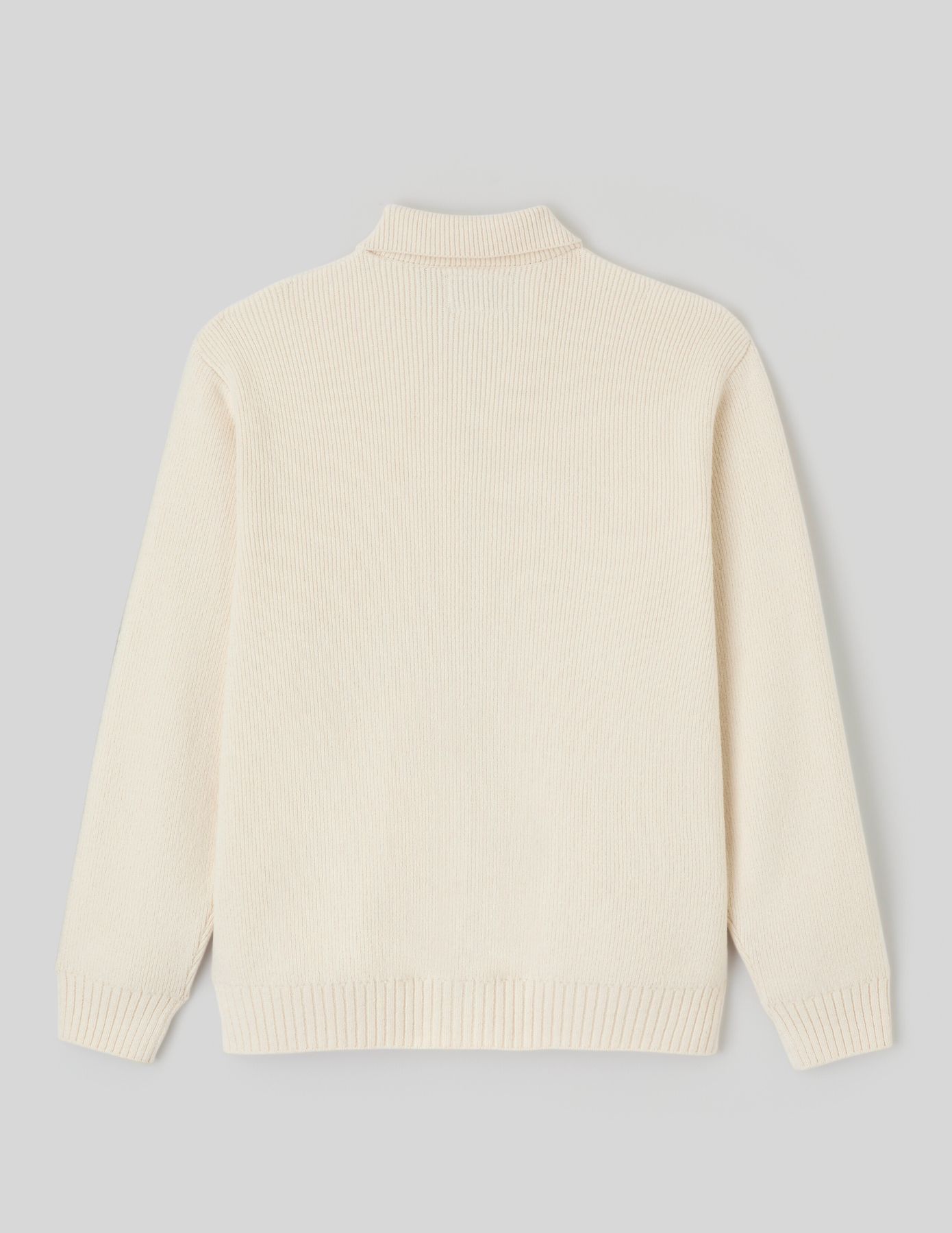 Cardigan zipp&eacute; col polo