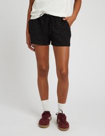 Short gaz de coton à paillettes