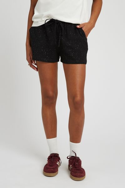 Short gaz de coton à paillettes