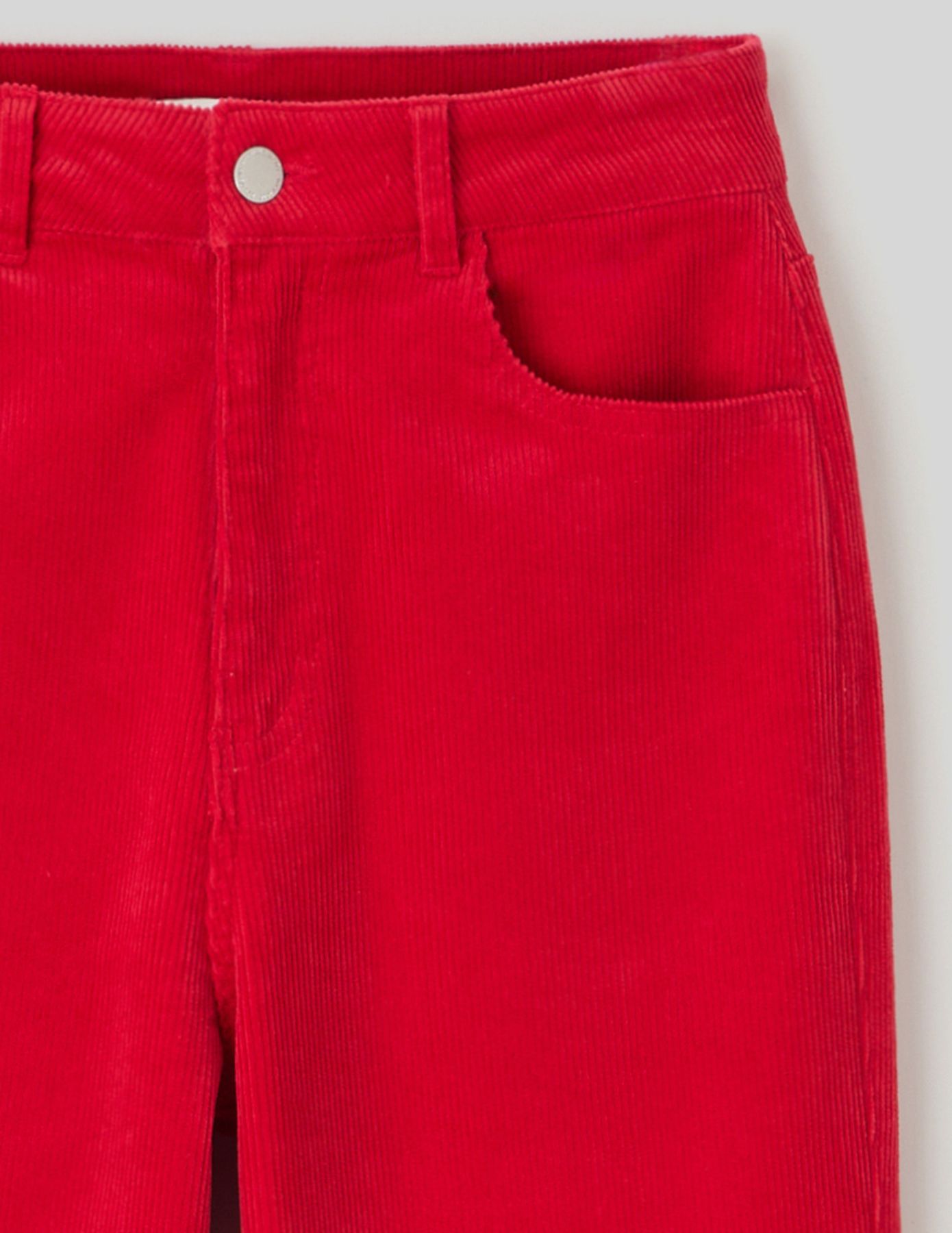 Pantalon straight velours