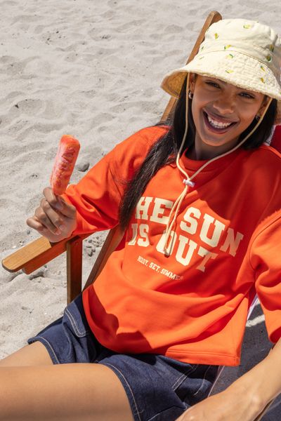 Sweat imprim&eacute; manches courtes