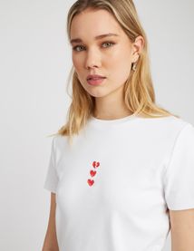 T-shirt brodé St Valentin