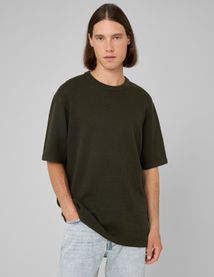 T-shirt maille textur&eacute;e