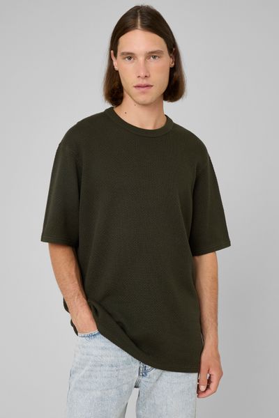 T-shirt maille textur&eacute;e