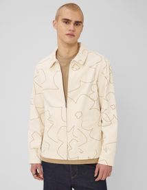 Veste zipp&eacute;e imprim&eacute;e