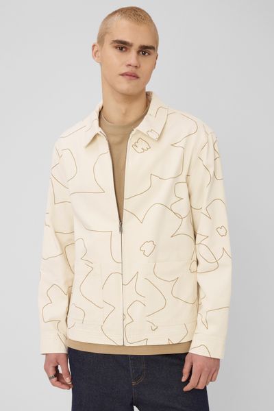 Veste zipp&eacute;e imprim&eacute;e