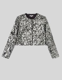 Veste courte sequins