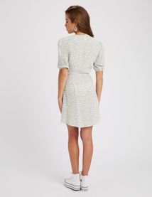 Robe cache coeur imprimée floral