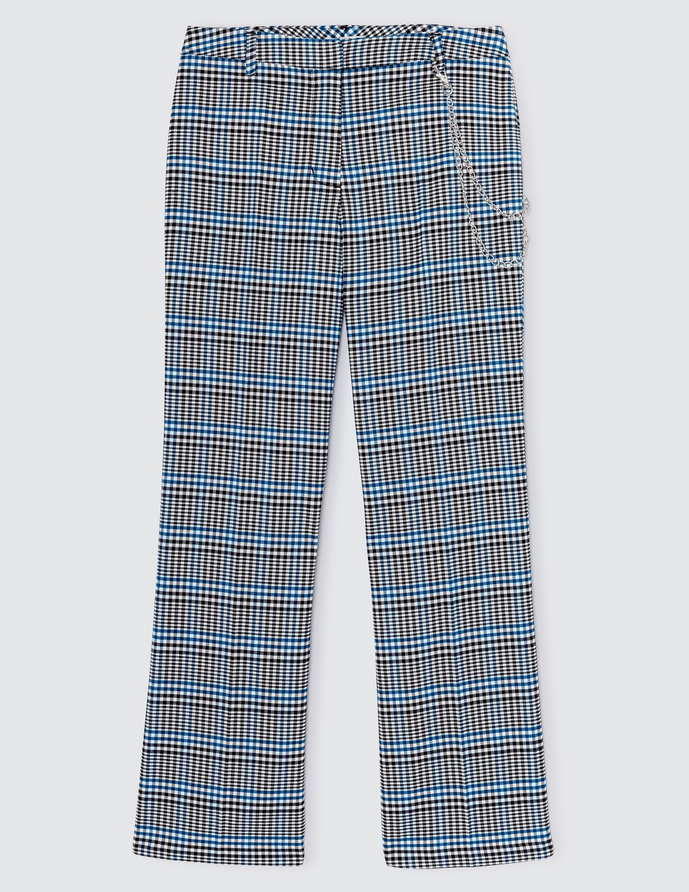 Pantalon carreaux avec chaine