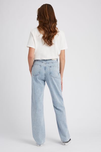 Jean straight brod&eacute;